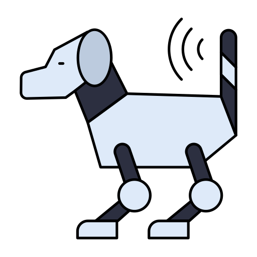 cachorro robótico Generic color lineal-color Ícone