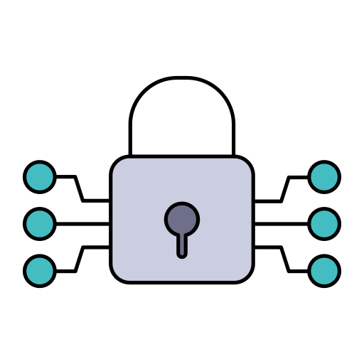 sistema de seguridad Generic color lineal-color icono