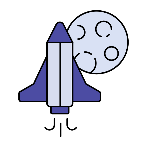 space shuttle Generic color lineal-color icon