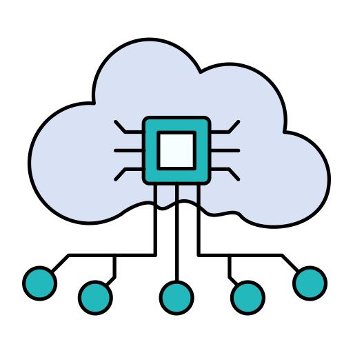 Cloud Intelligence Generic color lineal-color icon