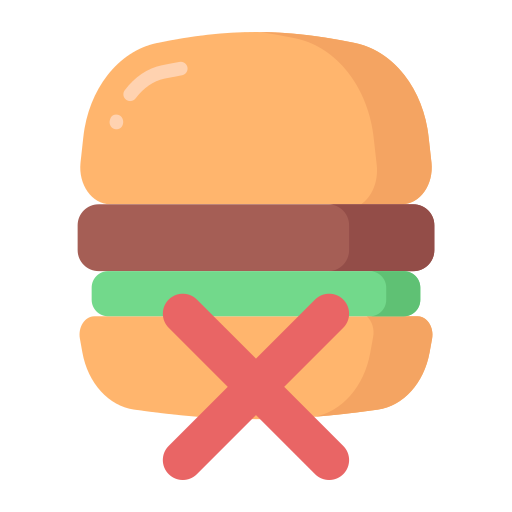 No fast food Generic color fill icon