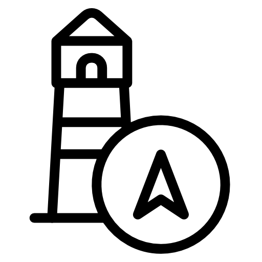 latarnia morska Kiranshastry Lineal ikona