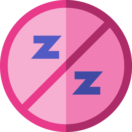 Sleep Basic Straight Flat icon