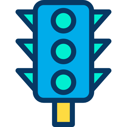 semáforo Kiranshastry Lineal Color icono