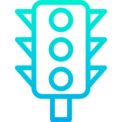 sygnalizacja świetlna Kiranshastry Gradient ikona