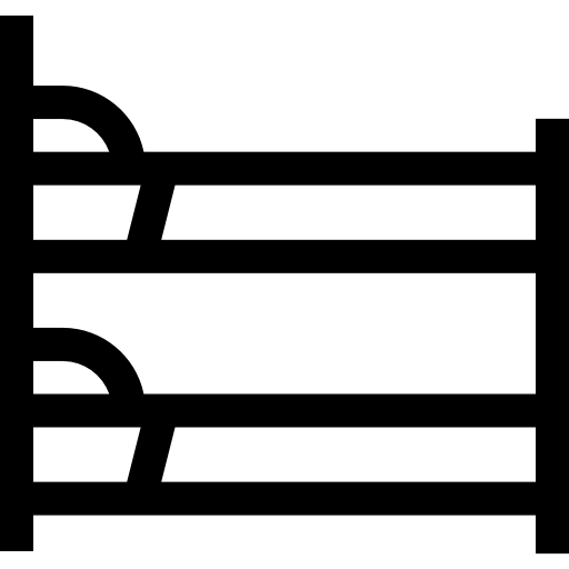 etagenbett Basic Straight Lineal icon