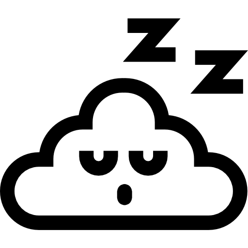 spanie Basic Straight Lineal ikona