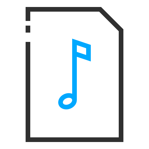 audio Generic color outline icon