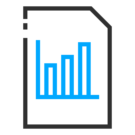 Chart file Generic color outline icon