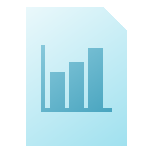 Chart file Generic gradient fill icon