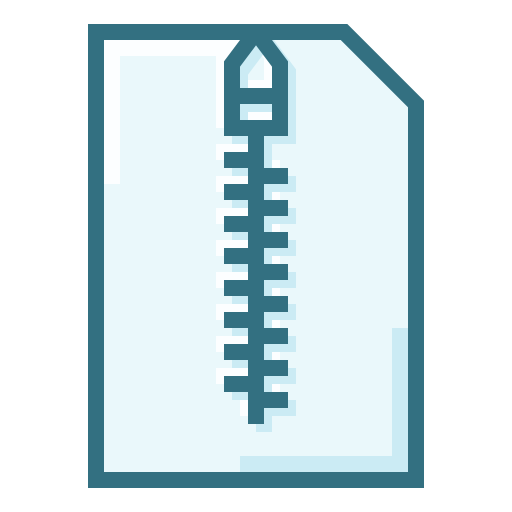 Zip Generic color lineal-color icon