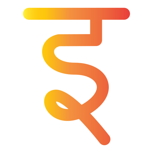 Hindi Generic gradient outline icon