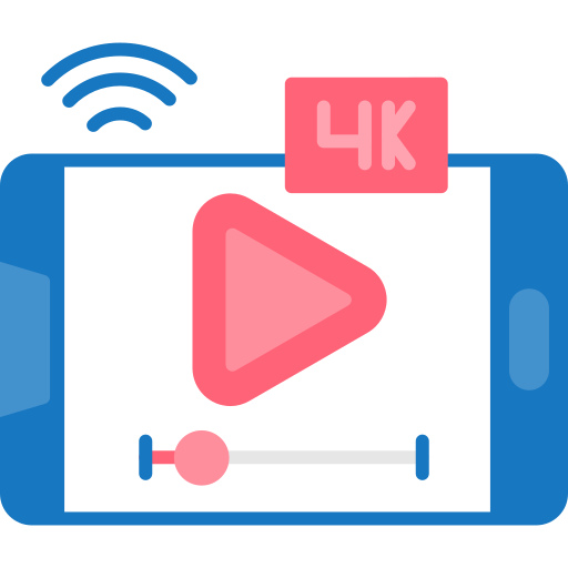 video streaming Generic color fill icon