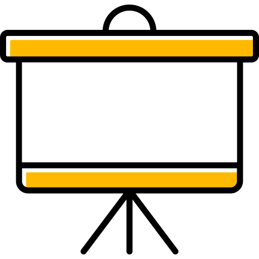 pantalla de proyección Generic color lineal-color icono