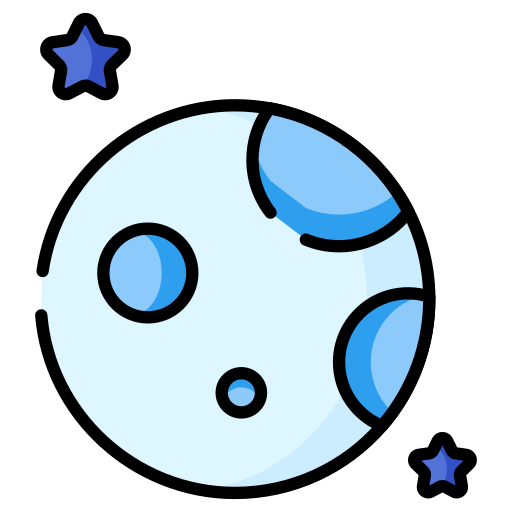 księżyc i gwiazdy Generic color lineal-color ikona
