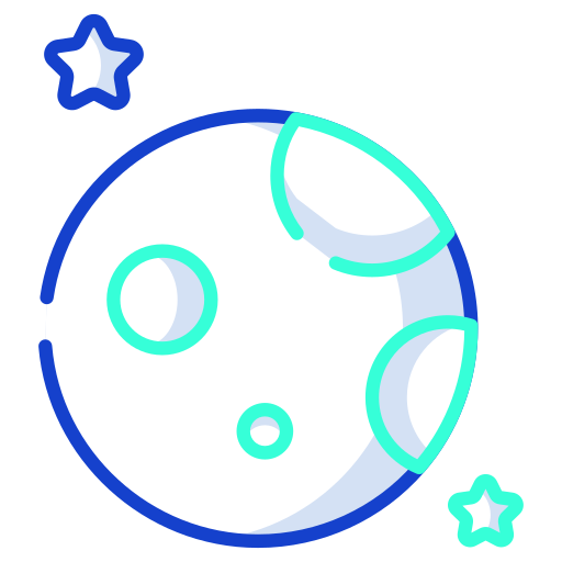 Moon and stars Generic color lineal-color icon