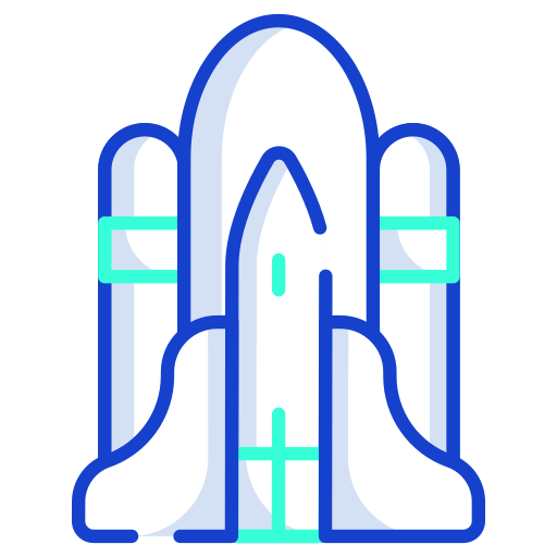 Space shuttle Generic color lineal-color icon
