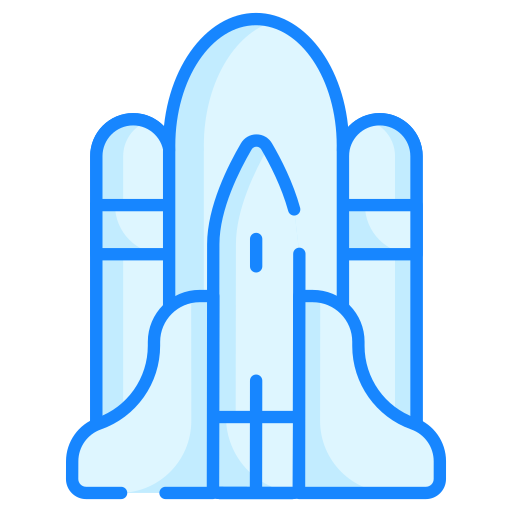 Space shuttle Generic color lineal-color icon