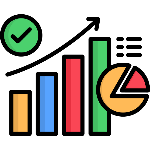 statystyki inferencyjne Generic color lineal-color ikona