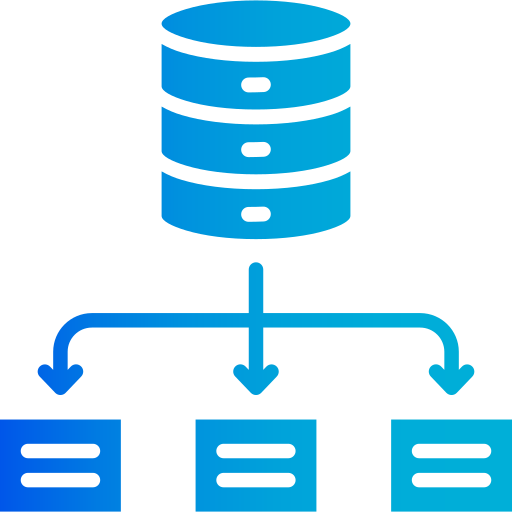 Structured data Generic gradient fill icon