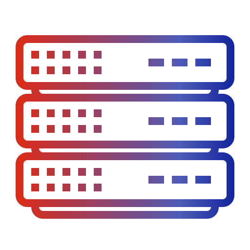 Server Generic gradient outline icon