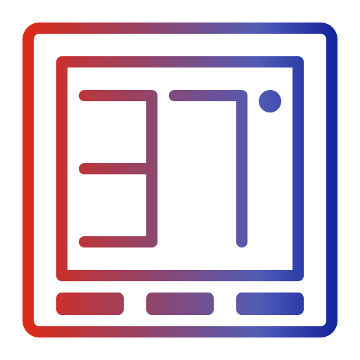 온도조절기 Generic gradient outline icon