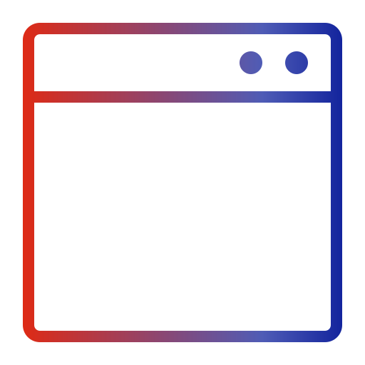 Web Generic gradient outline icon