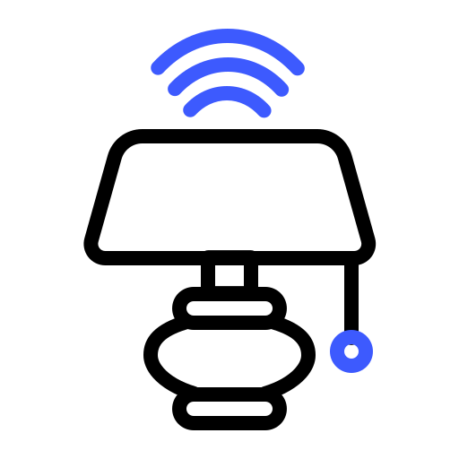 스마트 램프 Generic color outline icon