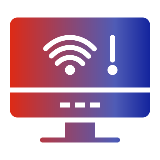 nessuna connessione wi-fi Generic gradient fill icona