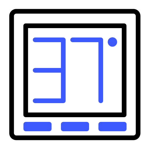 온도조절기 Generic color outline icon