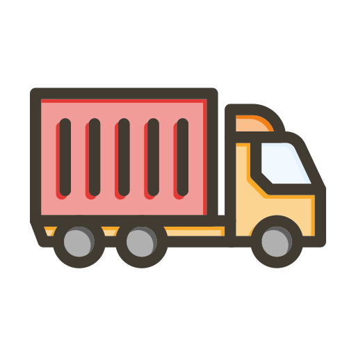 貨物トラック Generic color lineal-color icon
