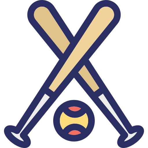 palla da baseball Generic color lineal-color icona