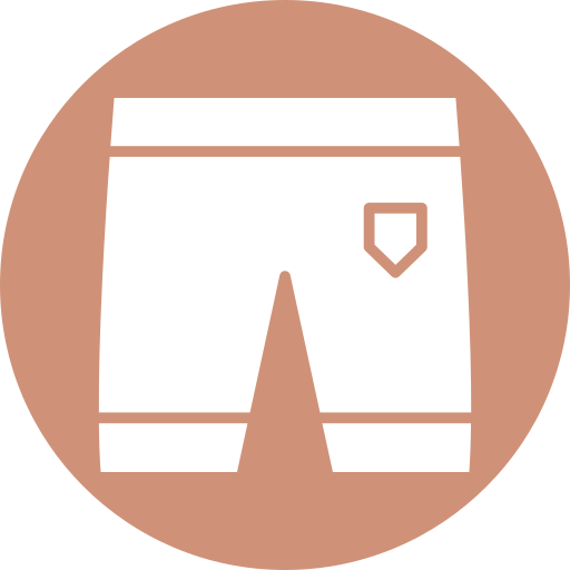 pantalones cortos de fútbol Generic color fill icono