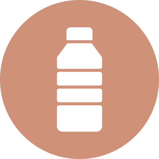 bottiglia d'acqua Generic color fill icona