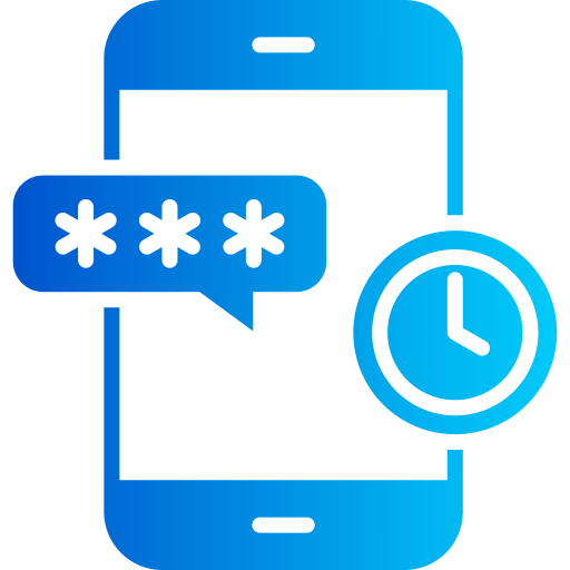 mot de passe à usage unique Generic gradient fill Icône