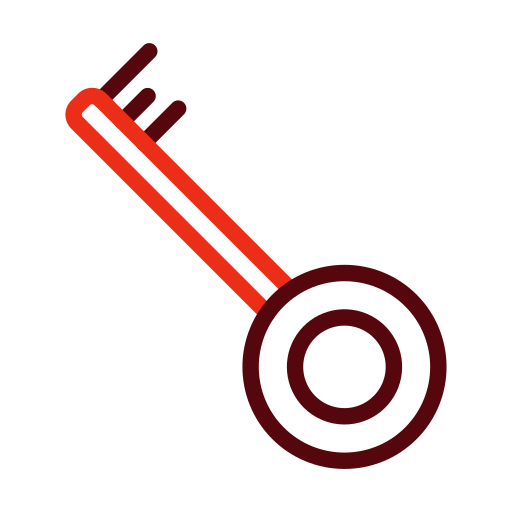 Key Generic color outline icon