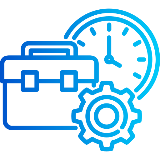 Work time Generic gradient outline icon