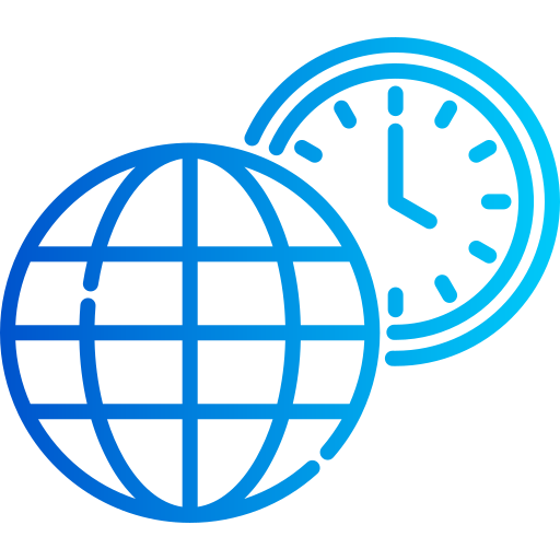 Time zone Generic gradient outline icon