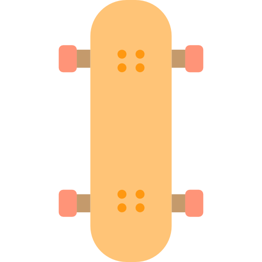 skateboard itim2101 Flat icon