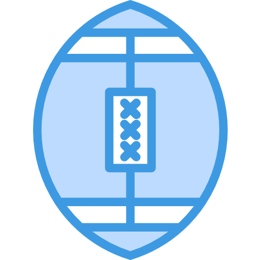 piłka do rugby itim2101 Blue ikona