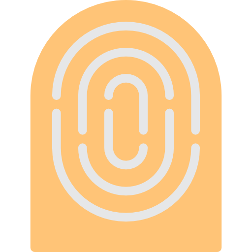 impronta digitale itim2101 Flat icona