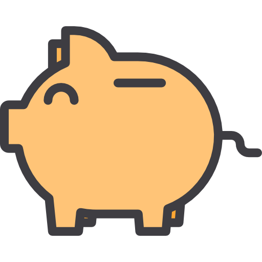 Piggy bank itim2101 Lineal Color icon