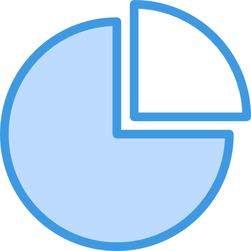 wykres kołowy itim2101 Blue ikona