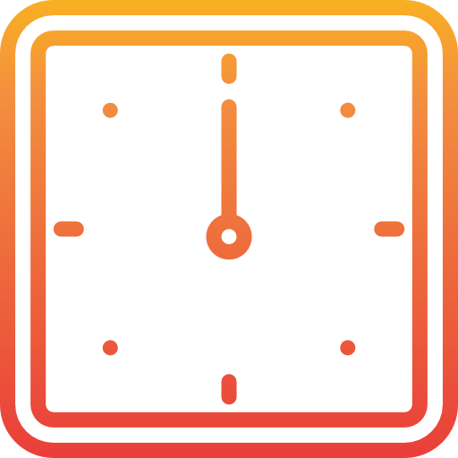 Clock time itim2101 Gradient icon