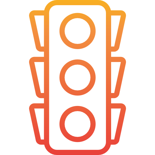 Traffic light itim2101 Gradient icon