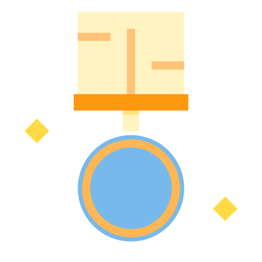 medalha itim2101 Flat Ícone