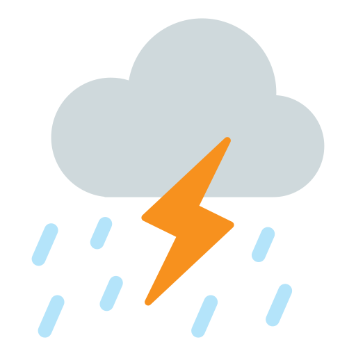 Thunderstorm Generic color fill icon