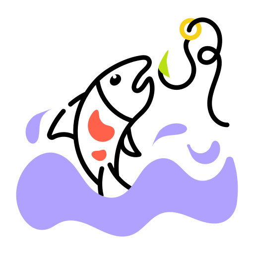 anzuelo de pesca Generic color lineal-color icono