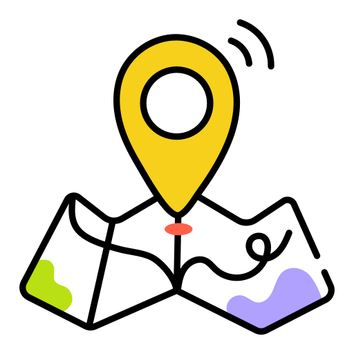 mapa lokalizacji Generic color lineal-color ikona