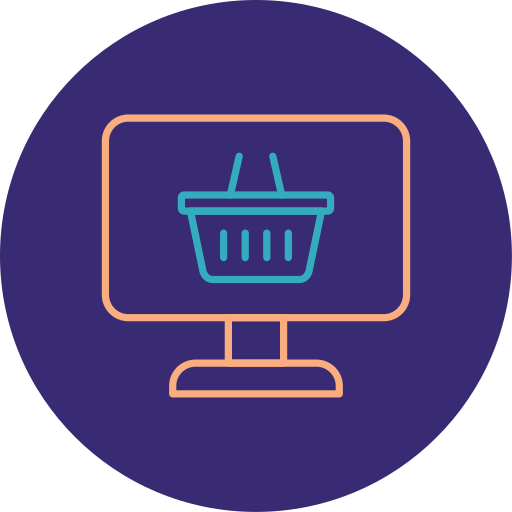 Online shoping Generic color fill icon